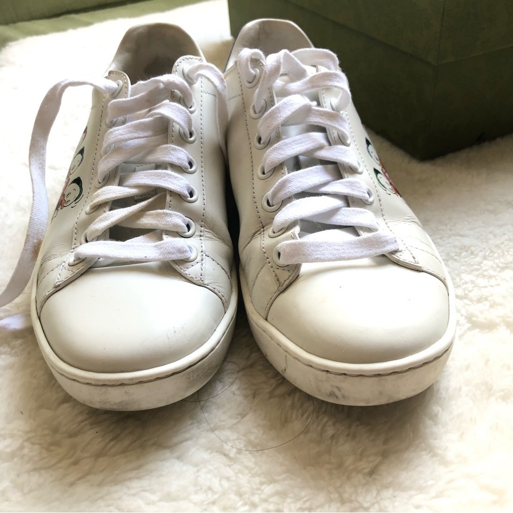 Gucci x Disney Size 36 (US 6) Huey Dewey Louie Ace Sneakers - Picture 11 of 11